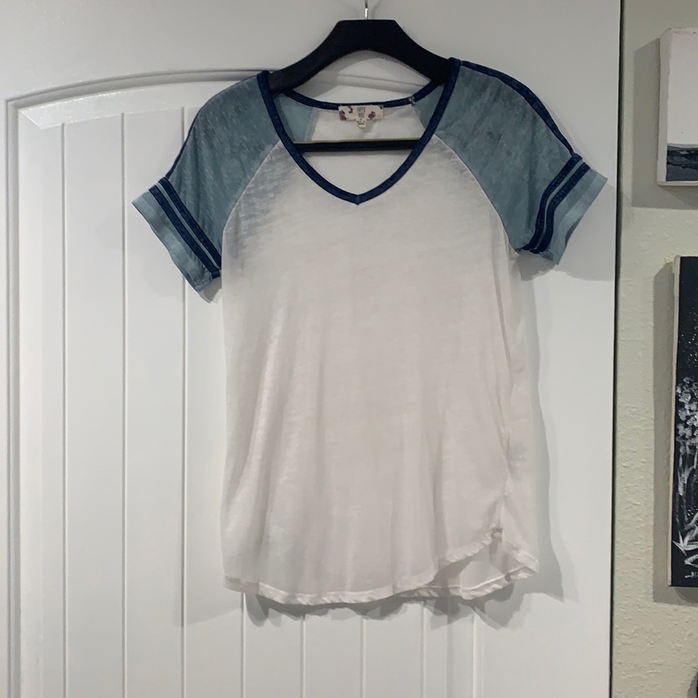 White & Blue Women’s Top